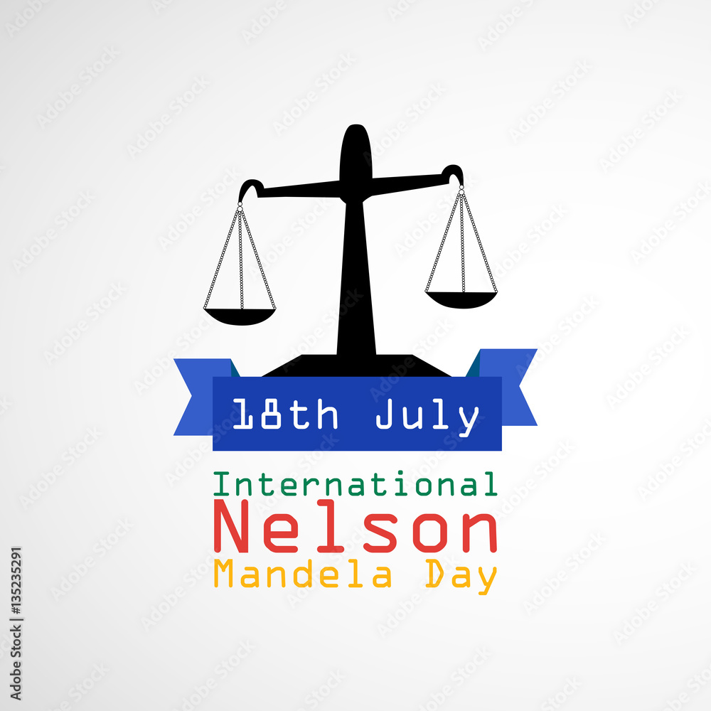 International Nelson Mandela Day background International Nelson Mandela Day background