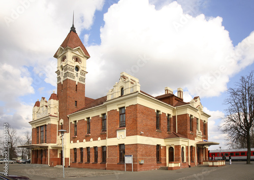 Railway station in Mariampol. Lithuania photo