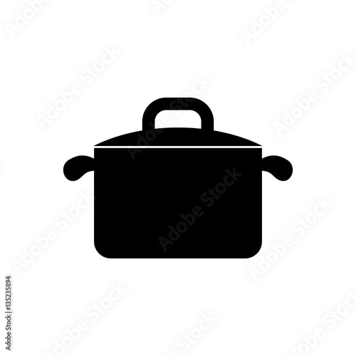 Kitchen saucepan isolated icon vector illustration graphic design