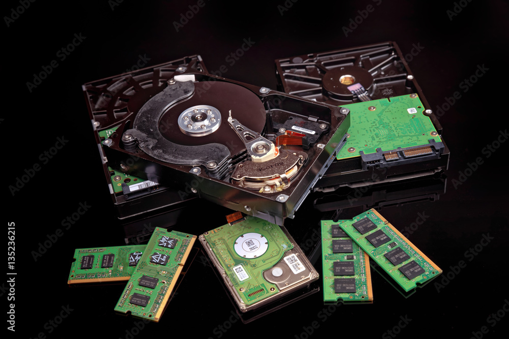 Obraz premium memory and disks