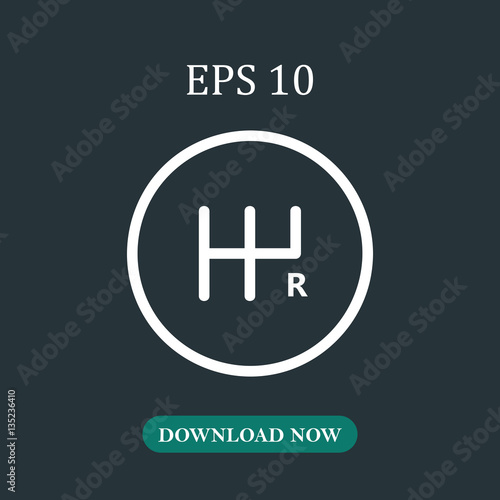 Transmission icon vector