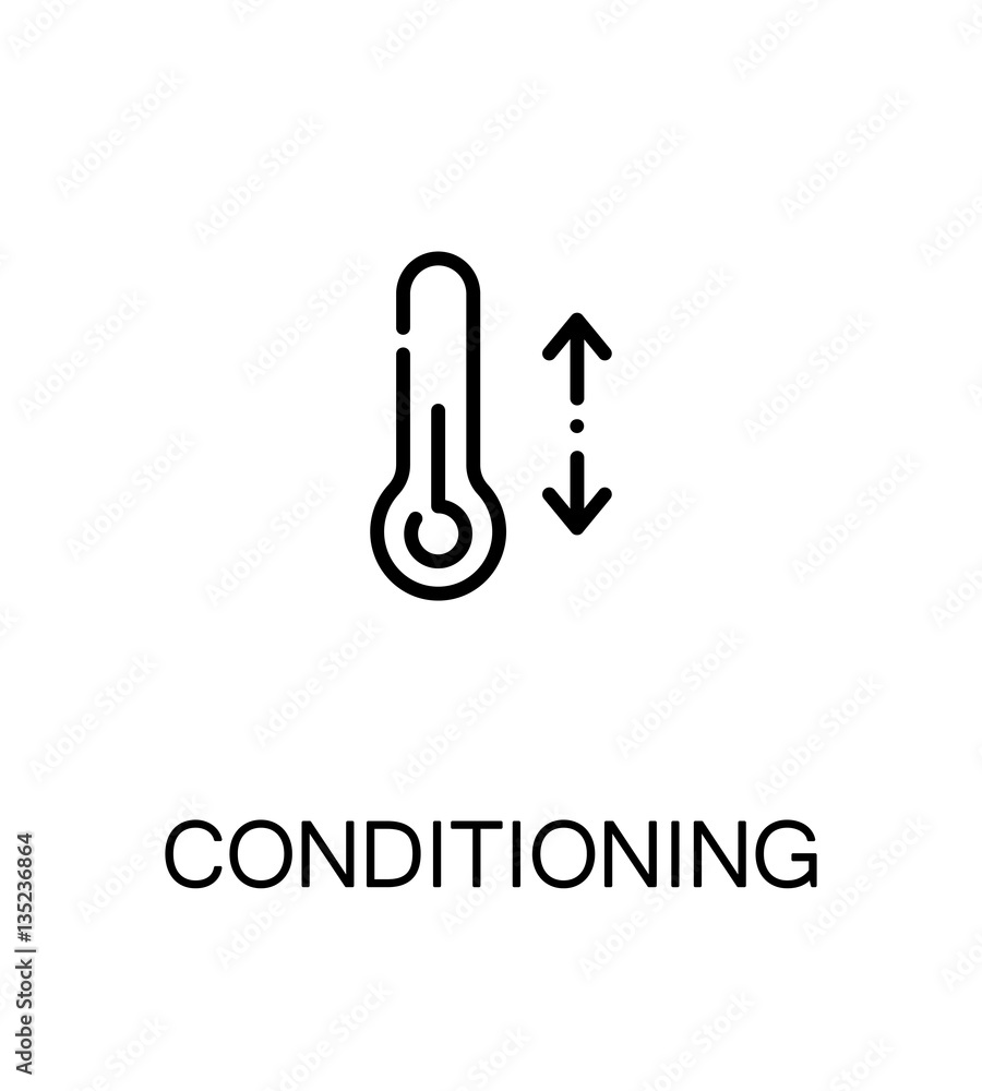 Conditioning flat icon Conditioning flat icon