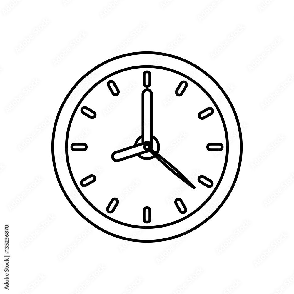Isolated time clock icon vector illustration graphic design Isolated time clock icon vector illustration graphic design