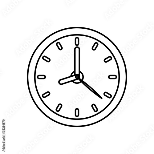 Isolated time clock icon vector illustration graphic design
