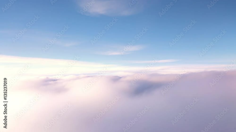 Airplane decent on sonset clouds Airplane decent on sonset clouds