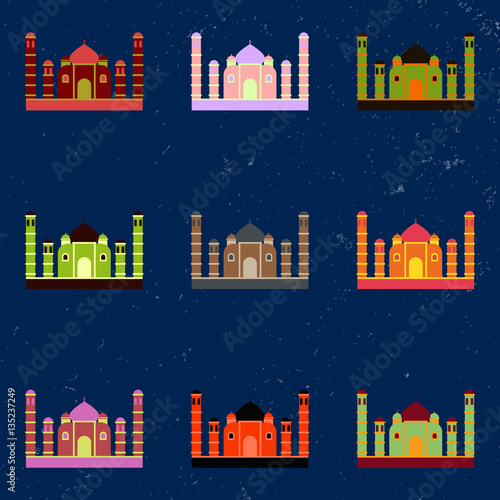 Taj mahal temple, Indian Pagoda collection