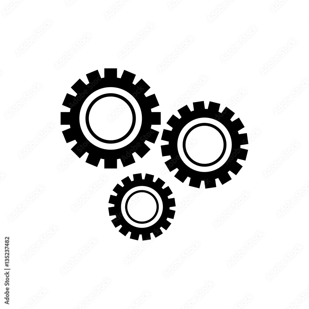 Gear machinery piece icon vector illustration graphic design Gear machinery piece icon vector illustration graphic design