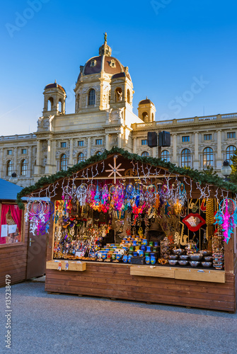 Photography Christmas Market near Museum quarter in Vienna Austria