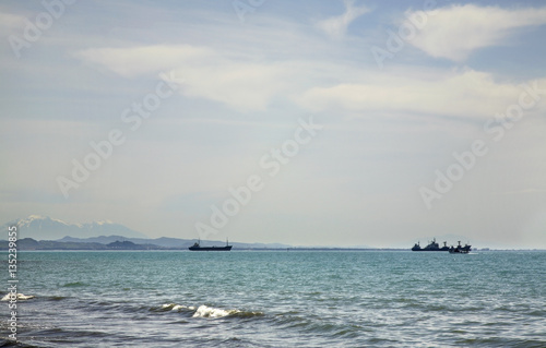 Adriatic sea  in Durres. Albania