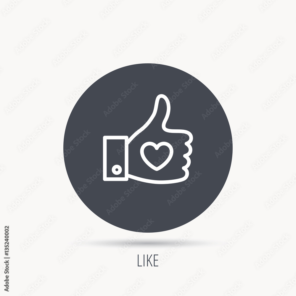 Thumb up like icon. Super cool vote sign. Social media symbol. Round web button with flat icon. Vector Thumb up like icon. Super cool vote sign. Social media symbol. Round web button with flat icon. Vector