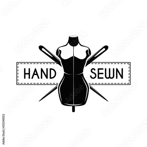 Vintage tailor s mannequin for female body isolated on white background.
