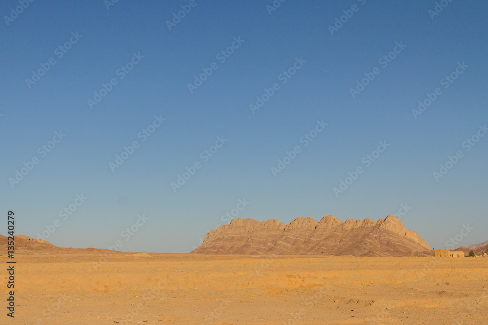 Rock Mountains in the desert near Yazd, Iran