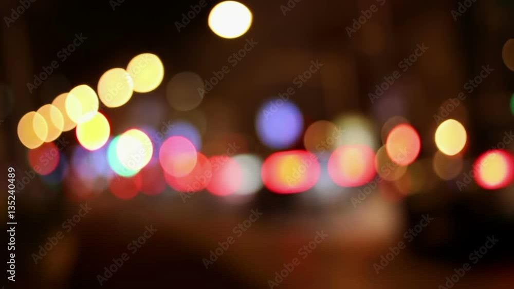 Night lights city blurred traffic Night lights city blurred traffic