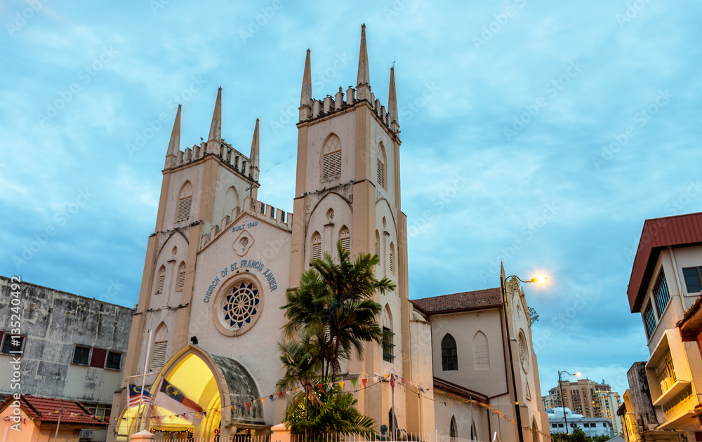 St. Francis Xavier Church in Malacca, Malaysia
