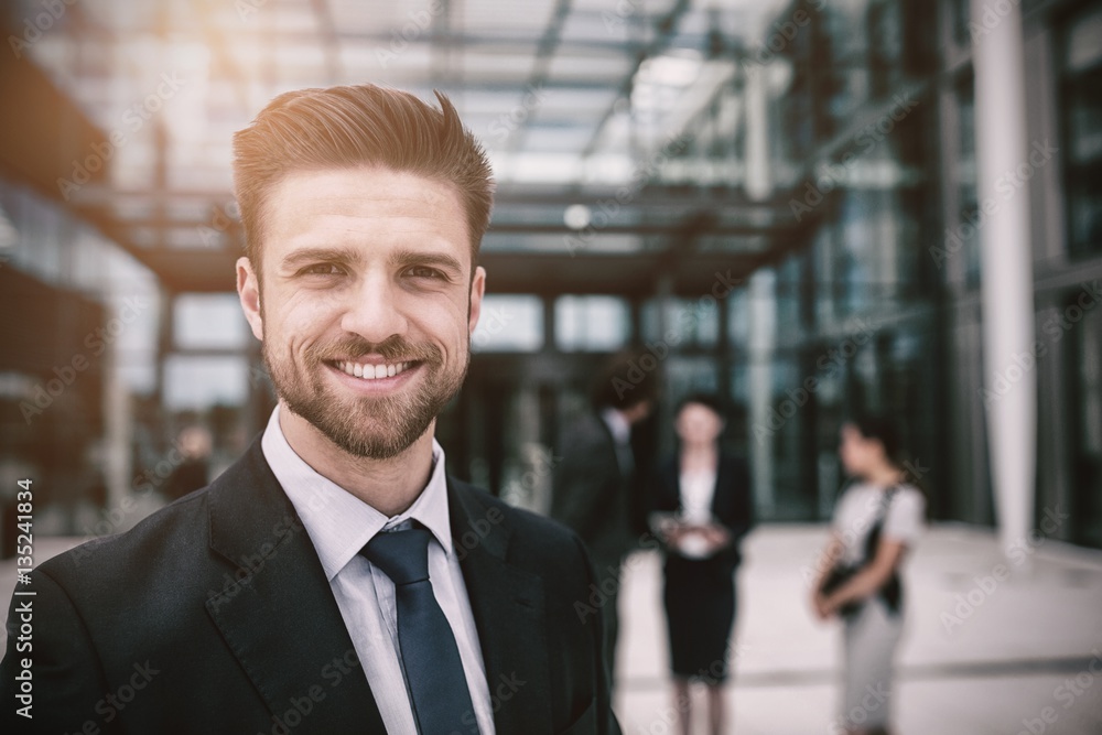 Portrait of happy businessman Portrait of happy businessman