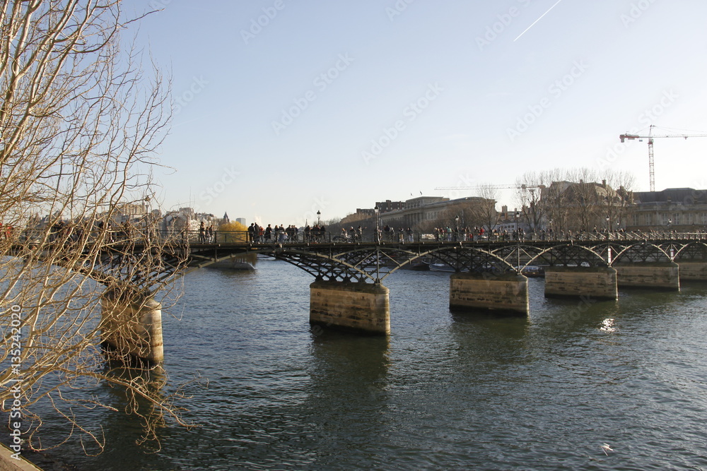 Pont des Arts sur la Seine à Paris