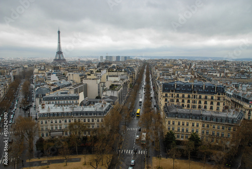 View of Paris from the Arc de Triomphe  © roberto