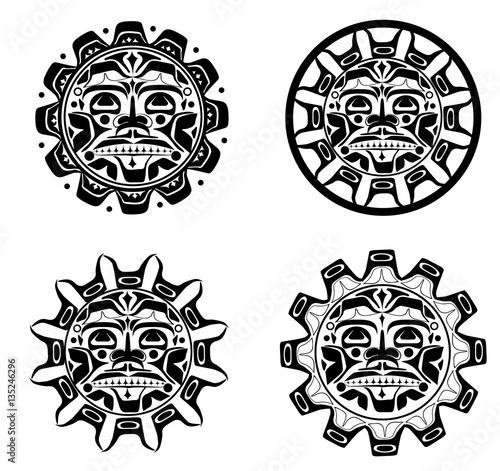 Vector illustration of the sun symbol