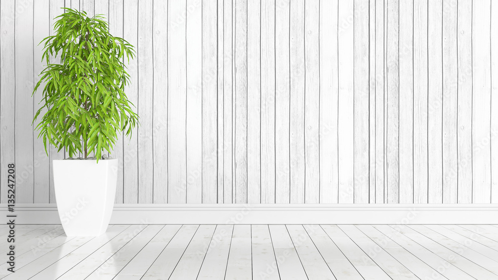 Modern bright interior . 3D rendering Modern bright interior . 3D rendering