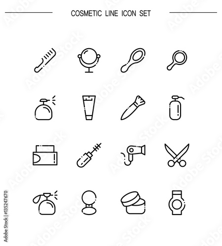 Cosmetic icon set