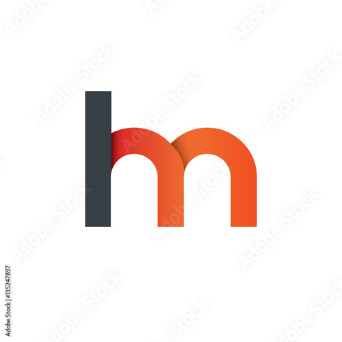 Initial Letter LM Rounded Lowercase Logo