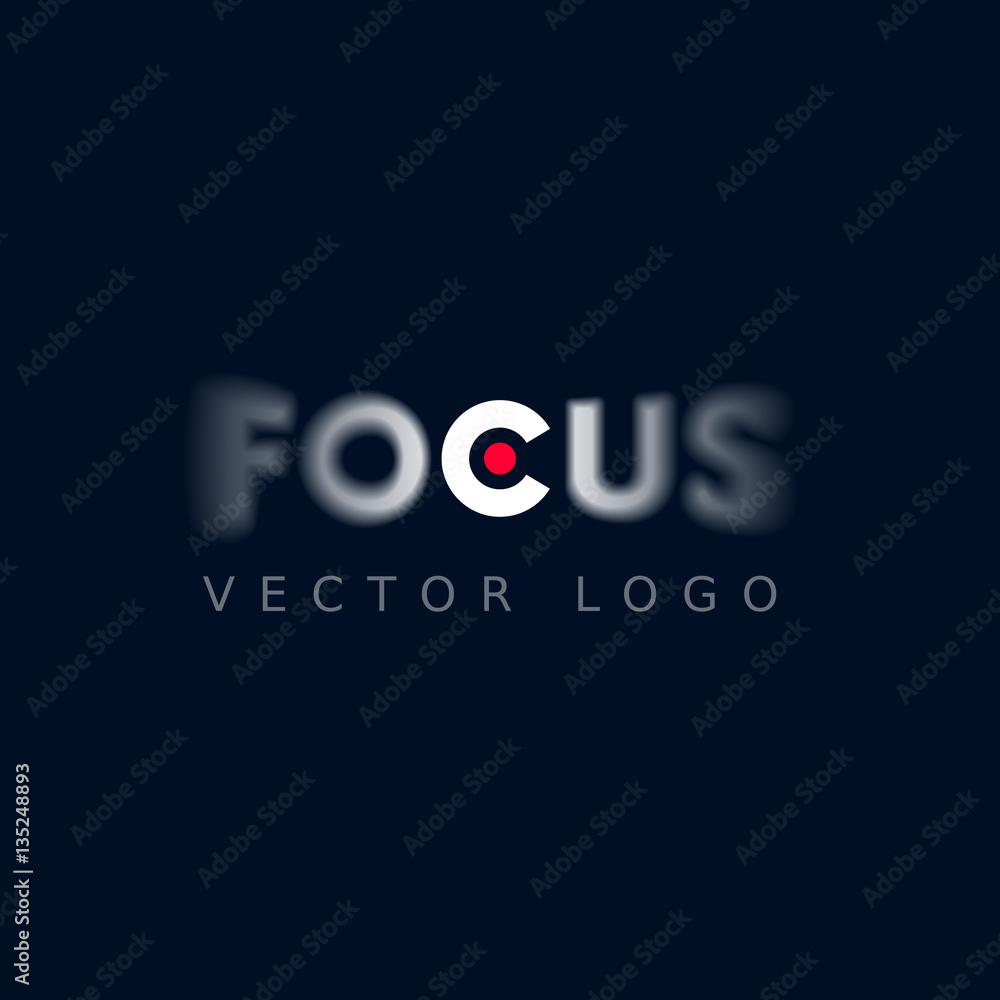 Focus logo Stock Vector