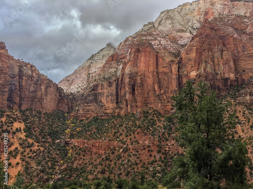 Storm coming into Zion National Park
