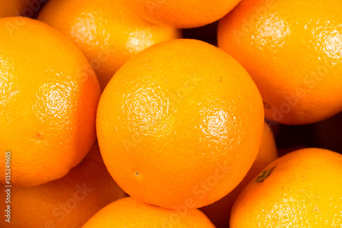 Multiple Oranges Close Up