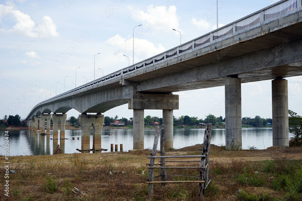 Bridge on the Don Khong island in Laos
