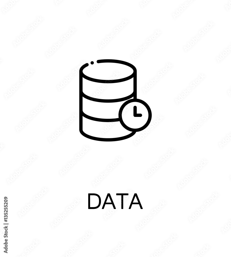Data flat icon Data flat icon