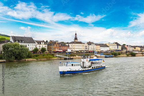 River Rhine and Ruedesheim am Rhein