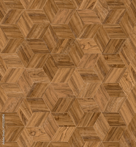 Fototapeta Naklejka Na Ścianę i Meble -  Parquet rhombus hexagon repeating