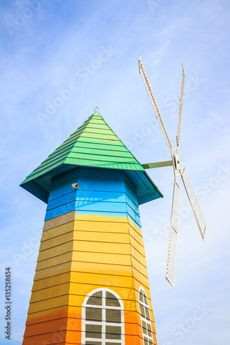 Outdoor wind turbines