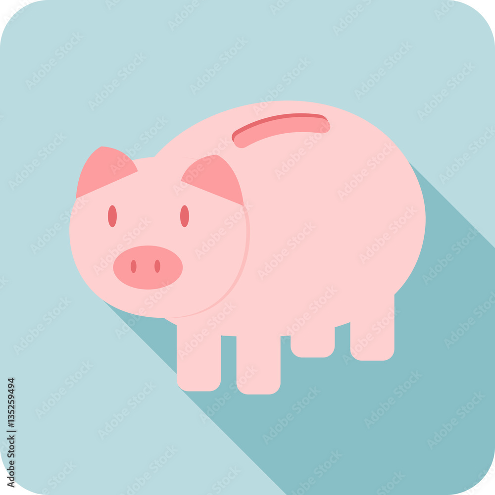 Piggy bank vector image Piggy bank vector image