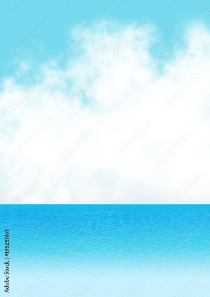 空と海背景素材stock Illustration Adobe Stock