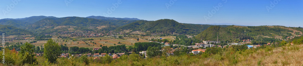 Grdelica panorama -  small town in southern Serbia