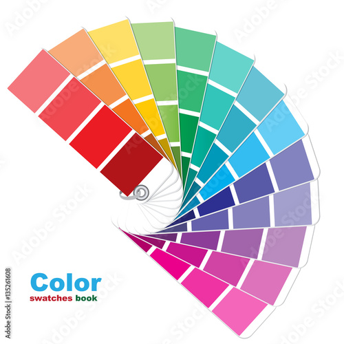 coloured swatches book.