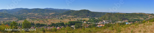 Grdelica panorama -  small town in southern Serbia © dencaLE
