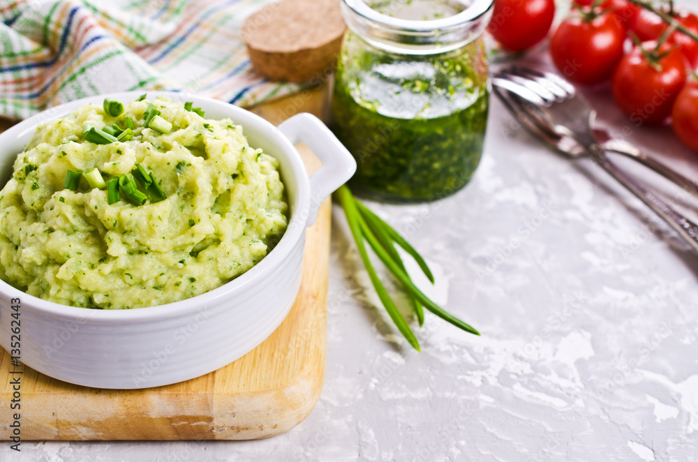 Green mashed potatoes Green mashed potatoes