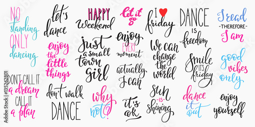 Lettering photography overlay set