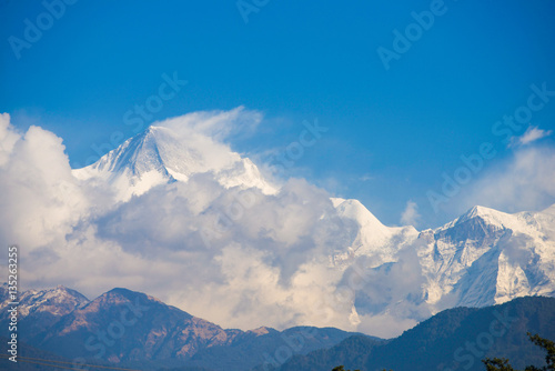 Annapurna IV :: beautiful snow mountain in Annapurna Himalayan R photo