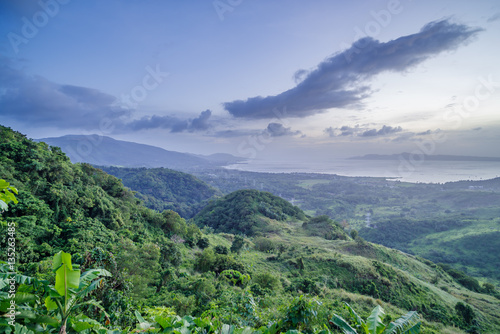 sunset at laguna de bay , philippines photo