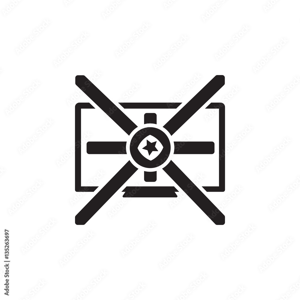 Vector icon or illustration showing tv advertise in one color style Vector icon or illustration showing tv advertise in one color style