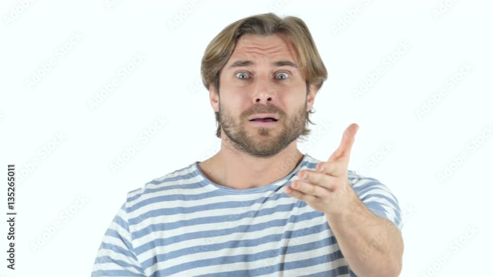 Man Reacting to Failure and Loss Man Reacting to Failure and Loss