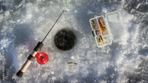 Fishing tackle for winter fishing.