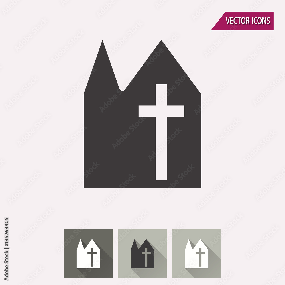 Obraz premium Church - vector icon.