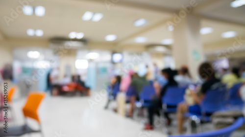 Abstract hospital in blur background. © boophuket
