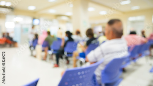 Abstract hospital in blur background.