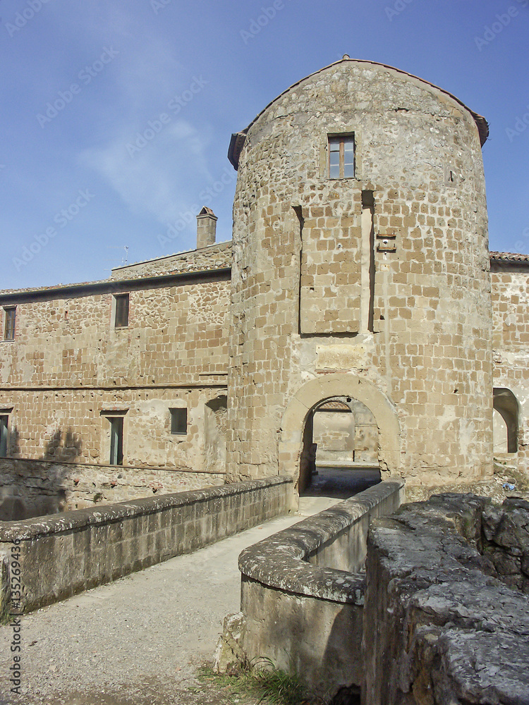 Obraz premium Rocca in Sorano