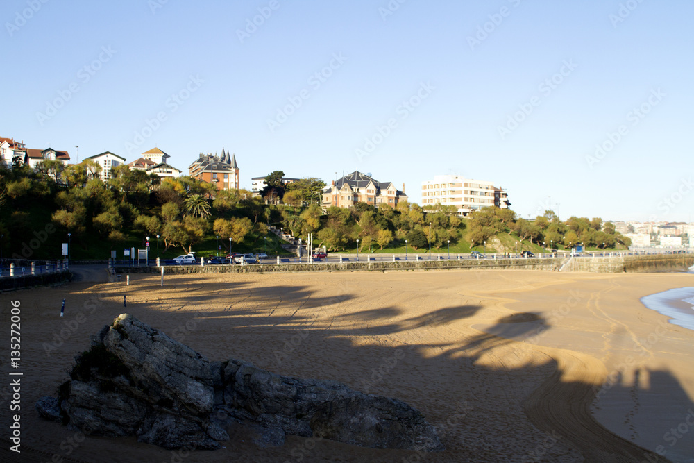 Beach in Liencres, Santander, Spain.